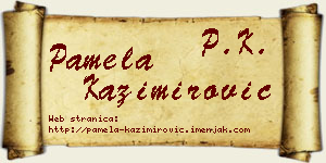 Pamela Kazimirović vizit kartica